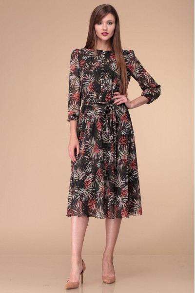 Платье Verita Moda 1254 красно-черный