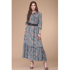 Платье Verita Moda 1173 голубые тона