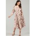 Платье Teffi style 1498 бежевые тона
