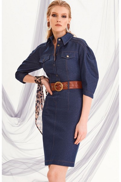 Платье DiLiaFashion 0202 синий