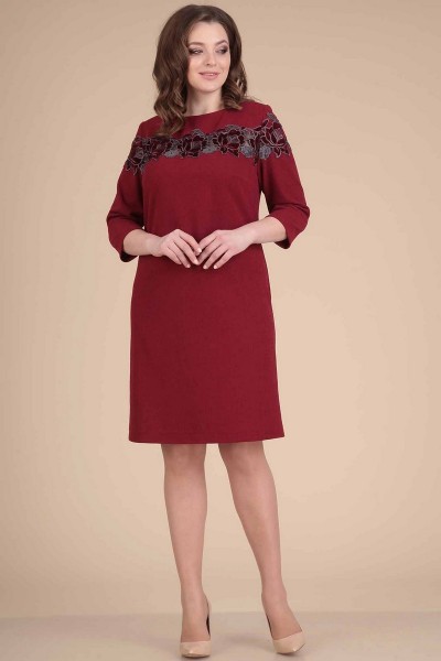 Платье Viola Style 0771 бордо