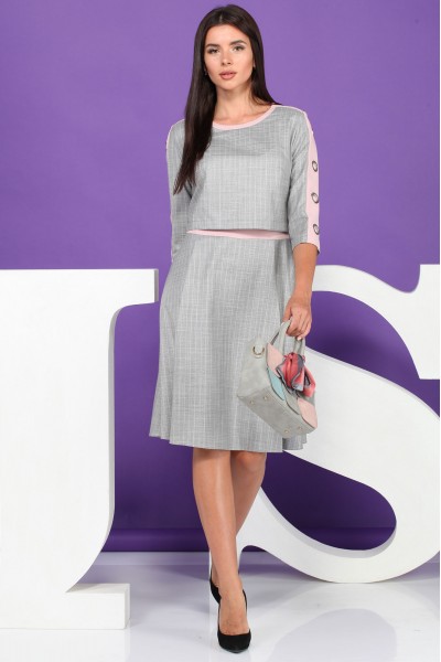 Платье Juliet Style D75 серый