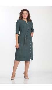 Платье Lady Style Classic 2119/7 Бирюзовый горошек