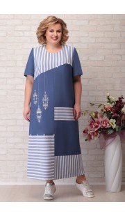 Платье Aira Style 741 синий