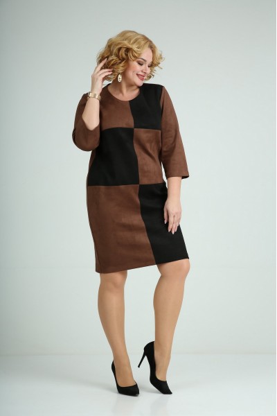 Платье Mamma moda 689-1 коричнево-черный
