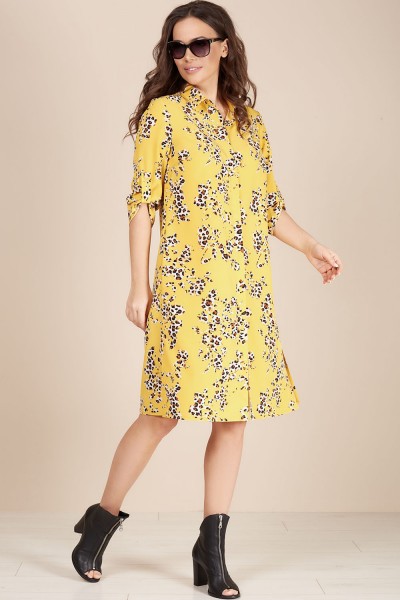 Платье Teffi style 1493 желтые тона