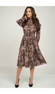 Платье Teffi style 1405 коричневые тона
