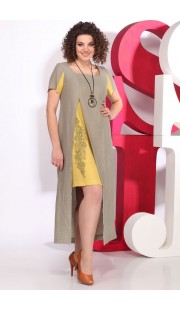 Платье Juliet Style D61 желто-бежевый