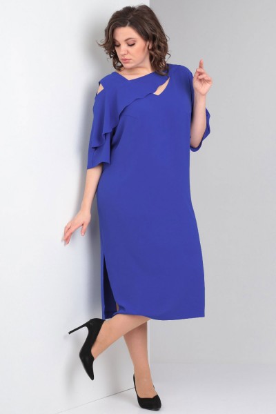 Платье Viola Style 01036 василек
