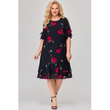 Платье Svetlana Style 1865 красные цветы
