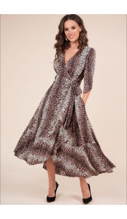 Платье Teffi style 1402/1 бежевые тона