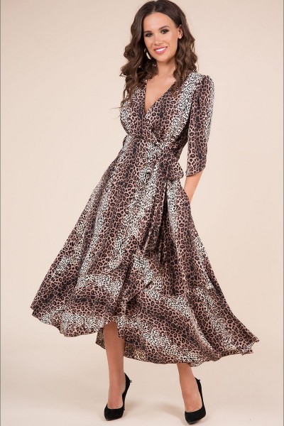 Платье Teffi style 1402/1 бежевые тона