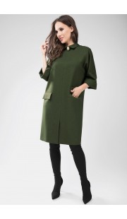 Платье Teffi style 1373 зеленые тона