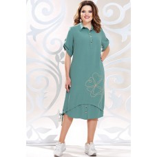 Платье Mira Fashion 4797 бирюзовый Платье Mira Fashion 4797 бирюзовый