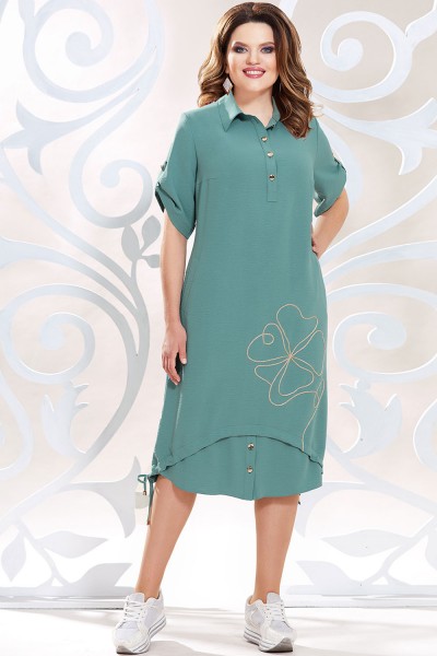Платье Mira Fashion 4797 бирюзовый