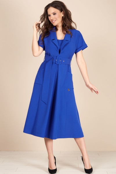 Платье Teffi style 1482 васильковый