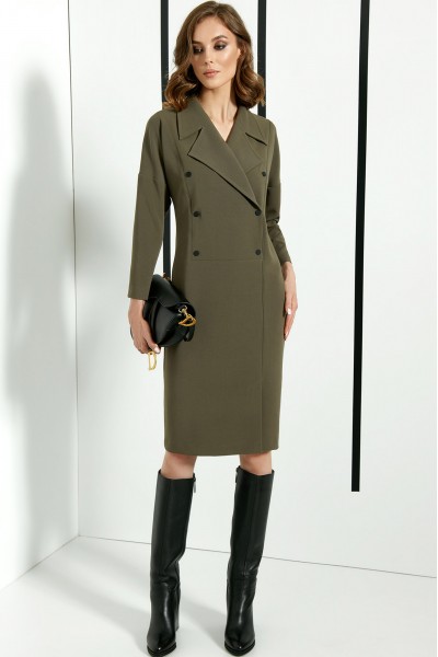 Платье DiLiaFashion 0392 хаки
