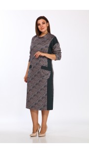 Платье Lady Style Classic 1649 Зеленые тона
