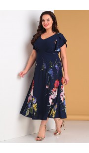 Платье Denissa Fashion 1238 темно-синий