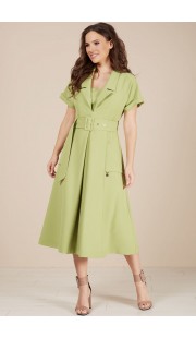 Платье Teffi style 1482 зеленые тона