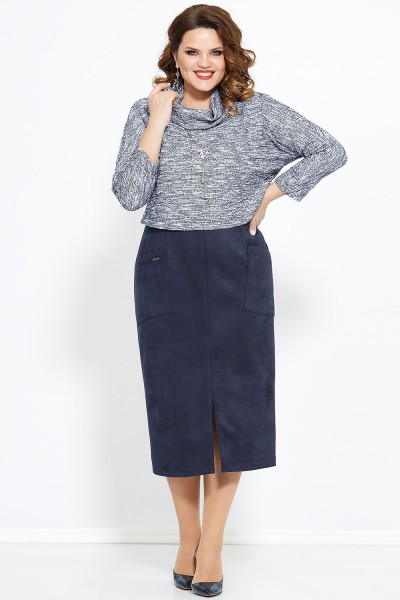 Платье Mira Fashion 4768 синий