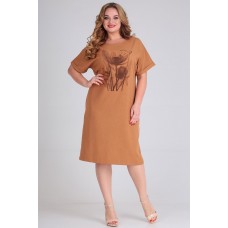 Платье Andrea Style 00269 терракотовый