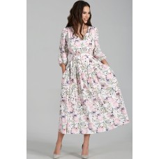 Платье Teffi style 1496/1 пепельный лист