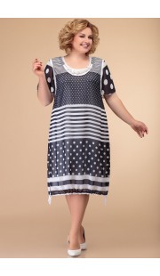 Платье Svetlana Style 1426 синий с белым