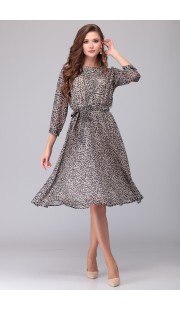 Платье Verita Moda 1254.1 черный с бежевым