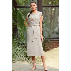 Платье Galean style 802 Бежевый Платье Galean style 802 Бежевый