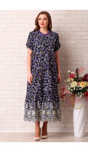 Платье Aira Style 739 синие тона