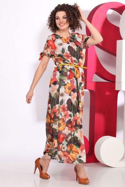 Платье Juliet Style D19-1 разноцвет