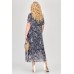 Платье Algranda 3883-О-С темно-синий + белый