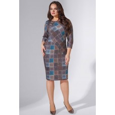 Платье Avanti Erika 700-6 коричнево-бирюзовый