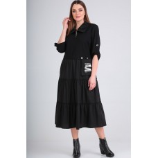 Платье Ришелье 829 чёрный Платье Ришелье 829 чёрный