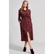Платье Teffi style 1586 бордовый