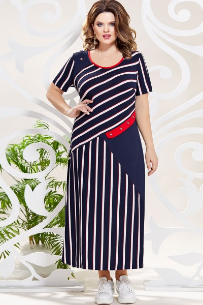 Платье Mira Fashion 4794 тёмно-синий