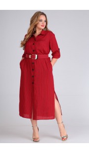 Платье Andrea Style 00257 красный