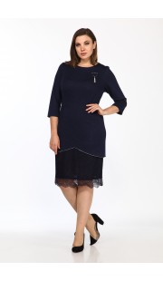 Платье Lady Style Classic 1498 Синие тона