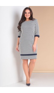 Платье Moda-Versal 1701 сине белый