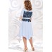 Платье Mira Fashion 4816 голубые тона