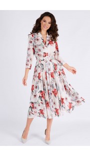 Платье Teffi style 1425/1 красно-белый