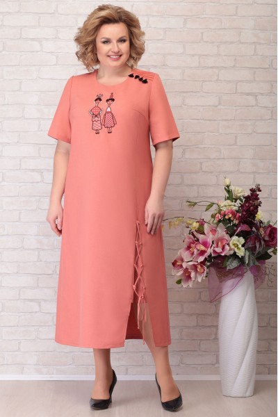 Платье Aira Style 753 персик