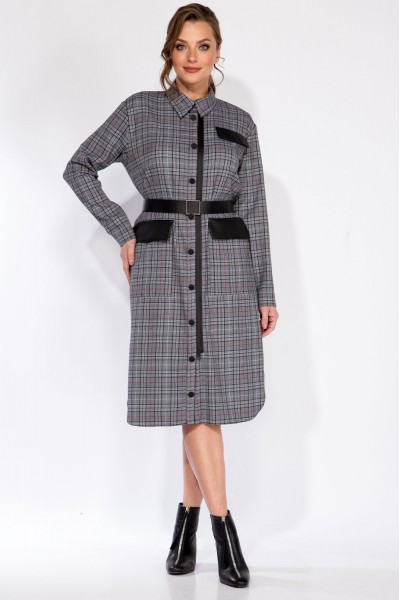 Платье Andrea Style 2256 серый
