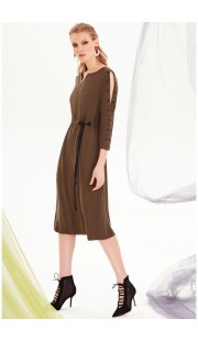Платье DiLiaFashion 0195 хаки