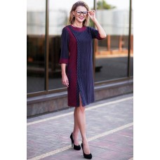Платье Euromoda 227 синий с фиолетовым