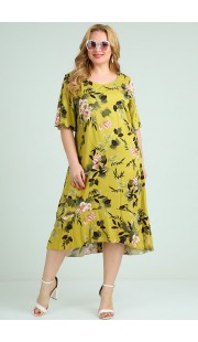 Платье Mamma moda м-680 салатовые тона