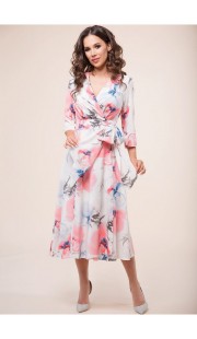 Платье Teffi style 1396/1 розовые тона