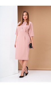 Платье Andrea Style 0383 розовый