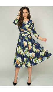 Платье Teffi style 1217 синий